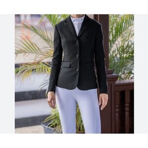 Rider's Mark Women's Equestrian Horse Riding Jacket Black Size 12 Long Sleeve